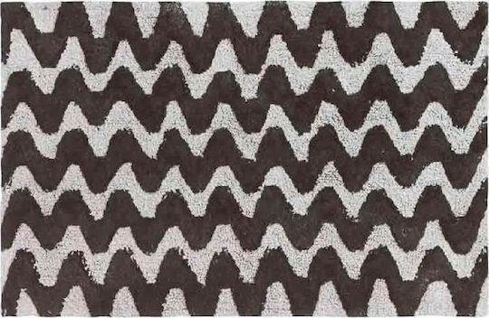 Guy Laroche Bath Mat Cotton Pevero 1127091113036 Black & White 55x85cm