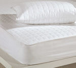 Nef-Nef Double Quilted Mattress Cover Fitted Καπιτονέ White 140x200cm