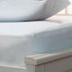 Nef-Nef Homeware Protective Cover Semi-double Waterproof with Skirt Terry White 120x200+30cm