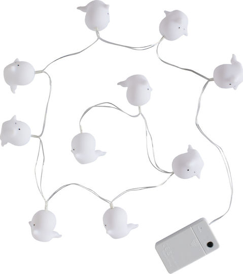 A Little Lovely Company Guirlandă de lumină pentru copii Lumini LED Plastic Ghosts A Little Lovely Company Guirlandă de lumină pentru copii Lumini LED Plastic Ghosts
