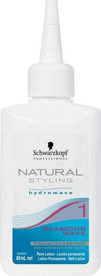 Schwarzkopf Natural Styling Hydrowave Glamour Wave Hair Perm Lotion 80ml No.1