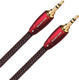 Audioquest Audio Cable 3.5mm Male - 3.5mm Male Black 1m with Gold Plated Terminals Golden Gate