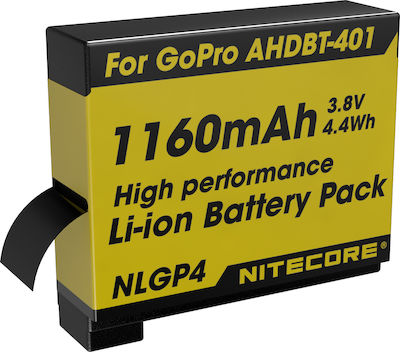 NiteCore NLGP4 Li-Ion Battery Pack for GoPro HERO4