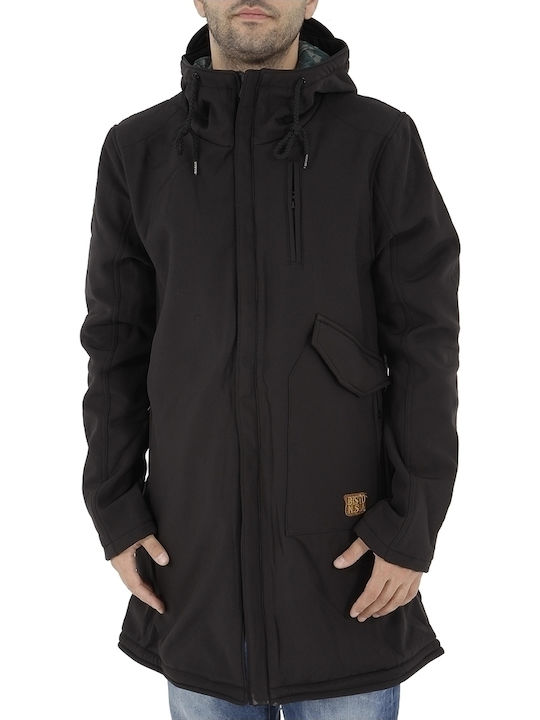 Biston Men's Winter Parka Jacket Black