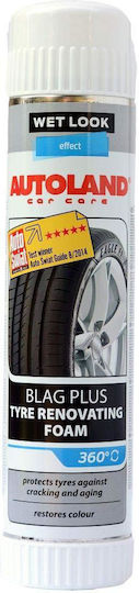 Autoland Renovating Tire Foam Spray for Cleaning Polishing and Protection of Car Tires 400ml