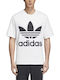 Adidas Trefoil T-shirt Bărbătesc cu Mânecă Scurtă Alb