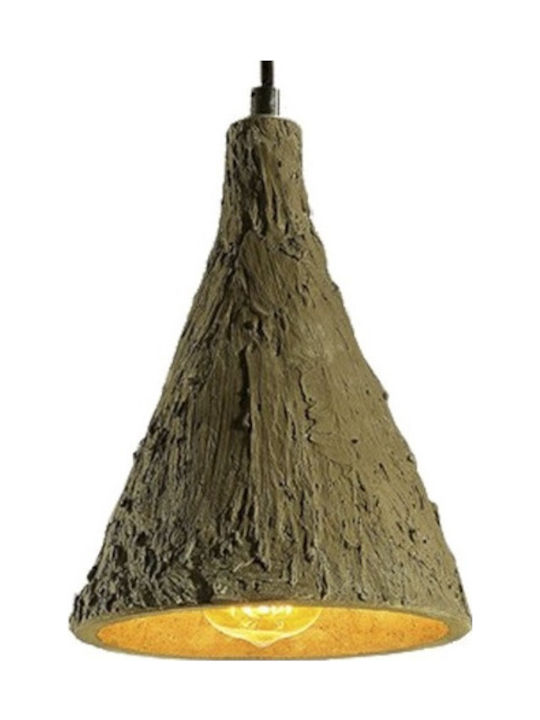 GloboStar Volcano Pendant Light Suspension for Socket E27 Brown