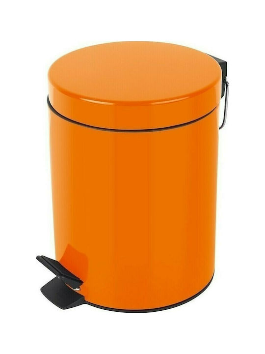 Dimitracas Sydney Metallic Toilet Bin 5lt Orange