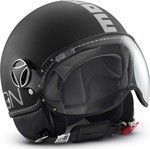 MomoDesign FGTR Classic Matt Black - Silver Jet Helmet