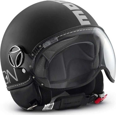 MomoDesign FGTR Classic Matt Black - Silver Motorradhelm Jet