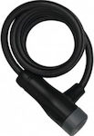 Abus Star 4508K/150/8 Bicycle Cable Lock with Key Black