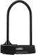 Abus U-Lock Granit Plus Bicycle Pedal Lock with Key Black