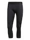 adidas Alphaskin Men's Sports Capri Leggings Black