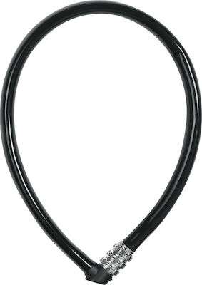 Abus Cable Lock 1100/55 Κλειδαριά Ποδηλάτου Κουλούρα με Συνδυασμό Μαύρη