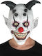 Carnival Mask Full Face Latex Clown with Horns