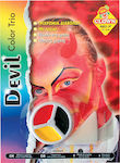 Carnival Face Painting Devil Multicolour 3pcs