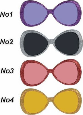 Αποκριάτικα Γυαλιά Κόκκινα 12τμχ (Διάφορα Χρώματα)