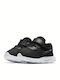 Tanjun Tanjun TDV Kids Sports Shoes Running with Hoop & Loop Closure Black / Metallic Pewter / White