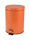 Ravenna Happy Bin Metallic Toilet Bin with Soft Close Lid 5lt Orange