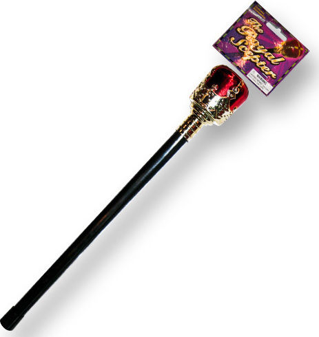 Carnival Wand Black made of Plastic