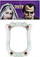 Horror Mask with Teeth Carnival Accessories White Plastic for Halloween