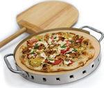 Broil King Baking Plate Pizza Double Sided with Stone Flat & Grill Surface 34x34x1.2cm