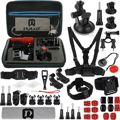 Puluz Set de Accesorii 45 in 1 pentru Camere de Acțiune PKT10