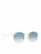 Ray Ban Ochelari de soare cu Aur Din metal Rame și Albastru deschis Ochelari de soare Lentilă RB3447N 001/3F