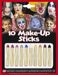 Carnival Face Painting Multicolour 10pcs