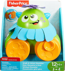 Fisher Price Schiebespielzeug Walk & Whirl Monster mit Sounds für 12++ Monate