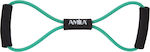 Amila Figure 8 Resistance Band Moderate with Handles Green