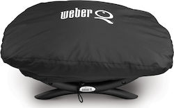 Weber Grill Cover Black Compatible with the Q2200 from Polyester with UV Protection 82x48x32cm 7118