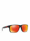 Oakley Holbrook XL Мъжки Слънчеви Очила с Черна Пластмасова Рамка и Оранжев Огледален Лещи OO9417-04