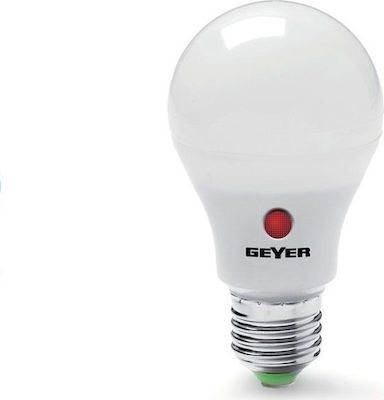 Geyer Φωτοκύτταρο Λάμπα LED για Ντουί E27 και Σχήμα A60 Φυσικό Λευκό 830lm με Φωτοκύτταρο