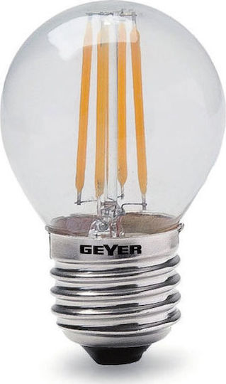 Geyer 2700k Bec LED 4W pentru Soclu E14 și Formă G45 Alb cald 470lm