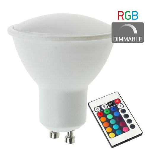 Spot Light Smart Lampe LED 4.5W für Fassung GU10 und Form MR16 RGB 360lm Dimmbar