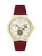 Reina Fere Amphitrite Watch with Red Leather Strap