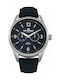 Ben Sherman Big Carnaby Utility Watch Chronograph Battery with Blue Leather Strap