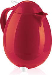 Leifheit Columbus Jug Thermos Plastic Red 1lt with Handle 28336