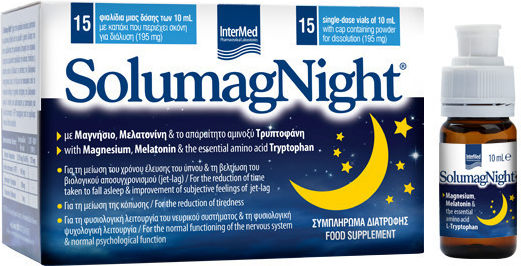 InterMed Solumag Night Supplement for Sleep 15 x 10ml Orange
