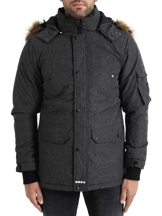 Splendid Men's Winter Parka Jacket Gray