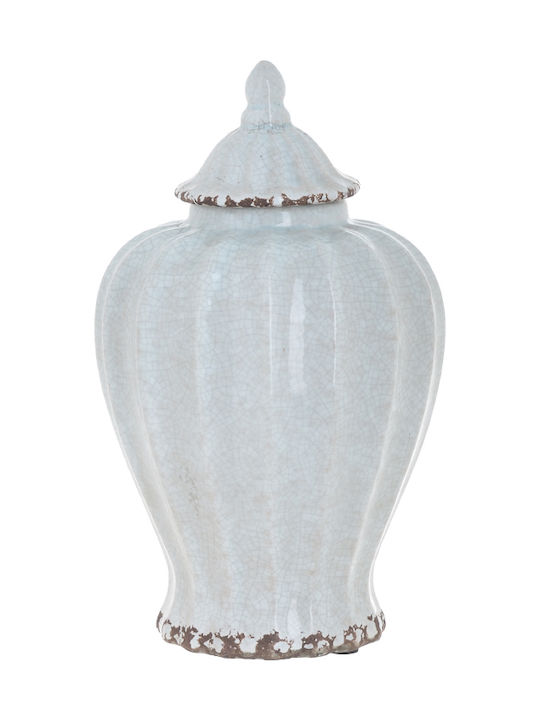 Inart Decorative Vase White 14x14x24cm