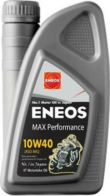 Eneos Max Performance Synthetisch Motorradöl für Viertaktmotoren 10W-40 1Es