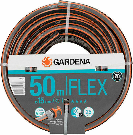 Gardena Comfort Flex Гумен Маркуч За Поливане Подредба 5/8" 50м