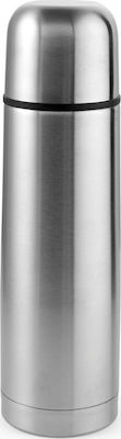 Ankor Flasche Thermosflasche Rostfreier Stahl Silber 1lt mit Kappenbecher 700110