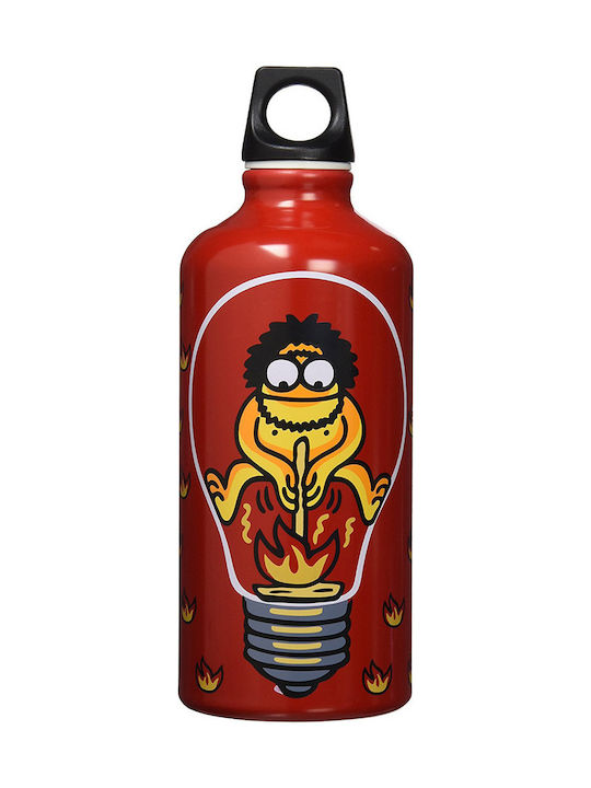 Laken Aluminum Futura Red Fire Water Bottle Aluminum 600ml Red