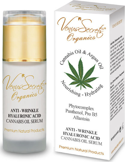 Venus Secrets Cannabis Oil Moisturizing & Anti-aging Serum Face with Hyaluronic Acid for Firming 40ml