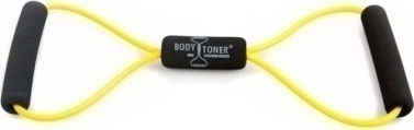 Body Concept Body Toner - Moale Bandă de rezistență pentru exerciții cu barete incrucisate Mediu / Hard Galben