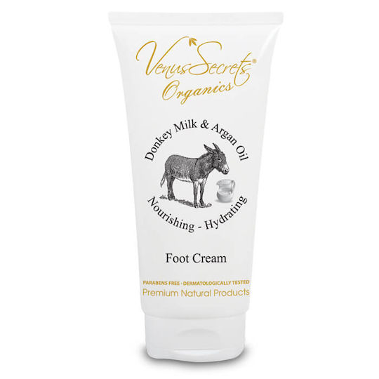 Venus Secrets Foot Cream Donkey Milk & Argan Oil Ενυδατική Κρέμα Ποδιών 100ml