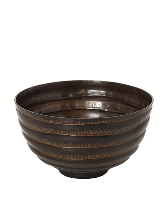 Espiel Decorative Bowl Brown 25x25x14cm